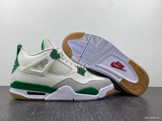 Rep Onekick Green Air 4 SB Pine DR5415-103 Nike Jordan x 0703